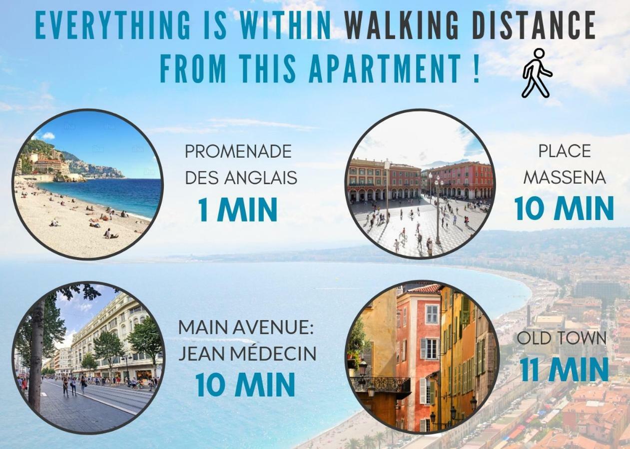 Nestor&Jeeves - Bleu Azur Vue Mer - Central - Very Close Sea Apartment